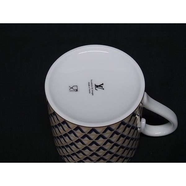 Louis Vuitton Mug Tableware White Gold — view 4