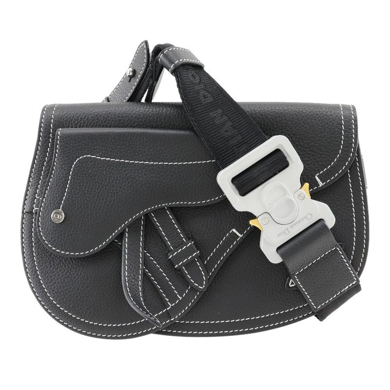 Dior Saddle Calf Black Men's Body Bag
