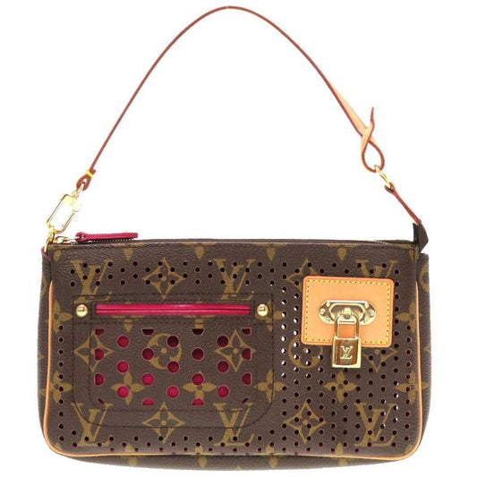 Louis Vuitton Monogram Perfo Pochette Accessoire Fuchsia Handbag Pouch