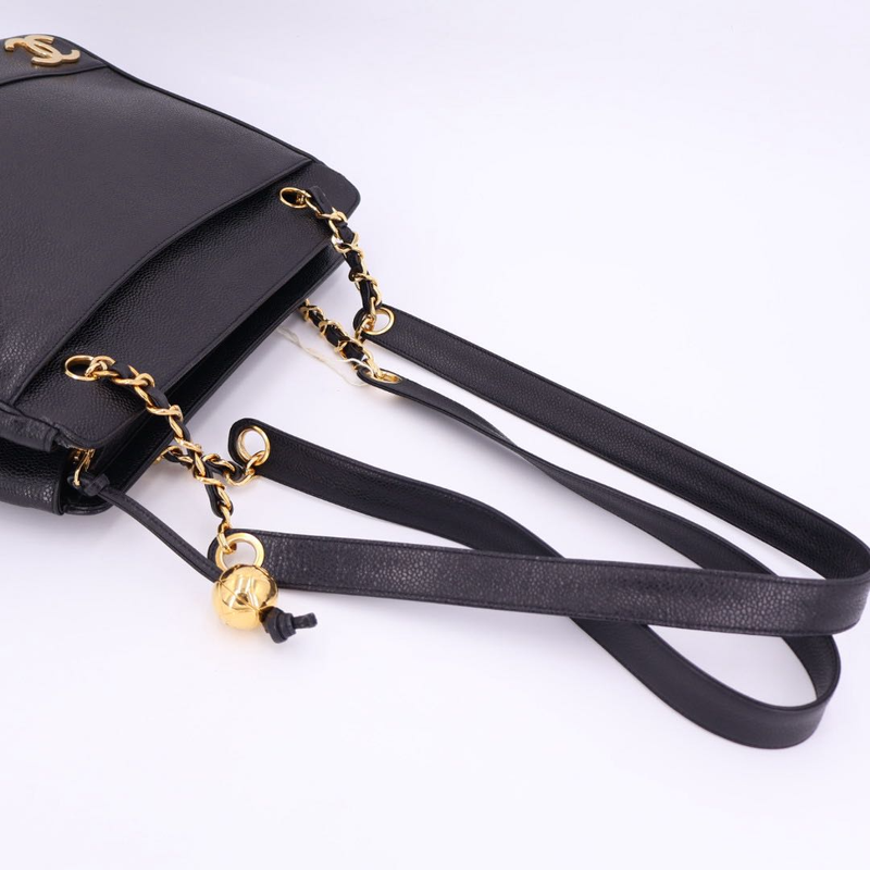 Chanel Triple Coco Mark Chain Tote Bag Women