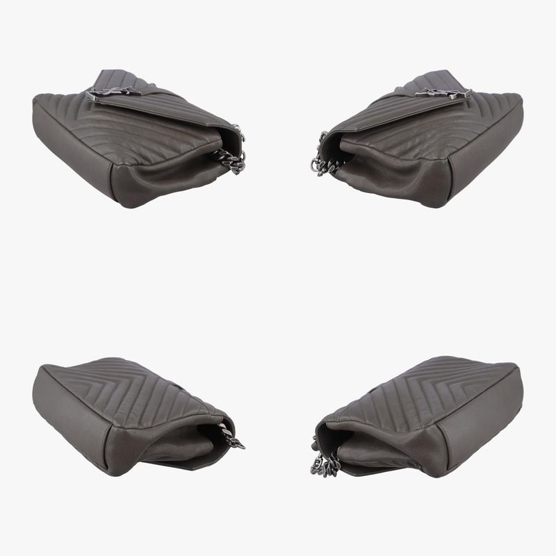 Yves Saint Laurentyves Saint Laurent College Grey Leather 428056 Dmr4280560516