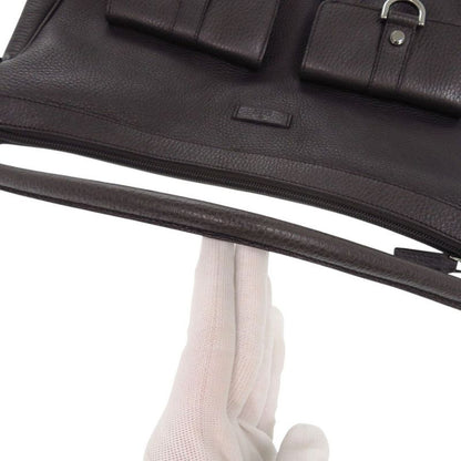 Gucci 293581 One Shoulder Bag Leather Dark Brown Handbag 1175 Gucci