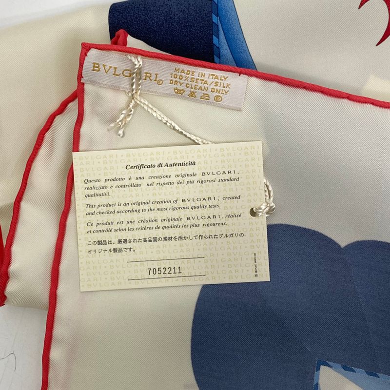 Bvlgari Bulgari Scarf Large Silk Clown Multicolor