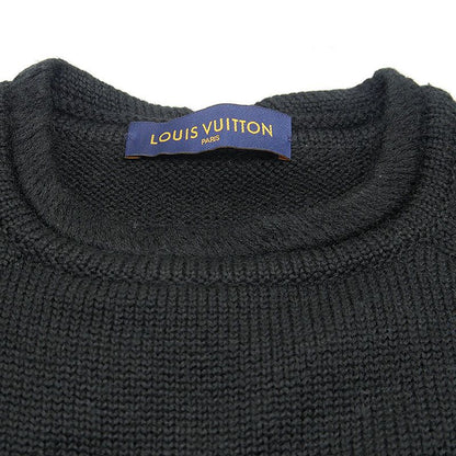Louis Vuitton Barcode Logo Knit Size S Wool Black