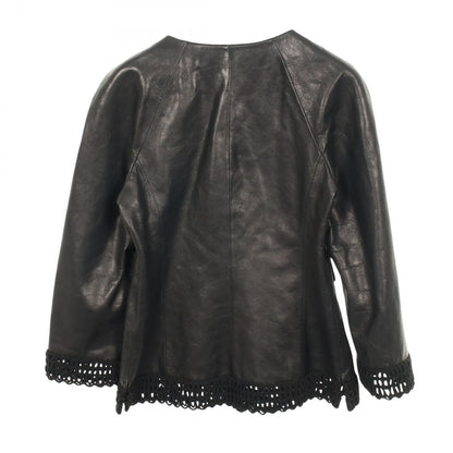Chanel Leather Jacket Open Work Border — view 2