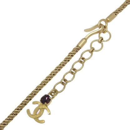 Chanel Gripore Coco Mark Gold Plated And Rhinestone 01A Ladies 31.0g Necklace