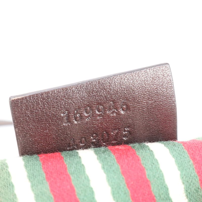 Gucci GG Canvas New Britt Interlocking G Leather Tote Bag Shoulder 169946