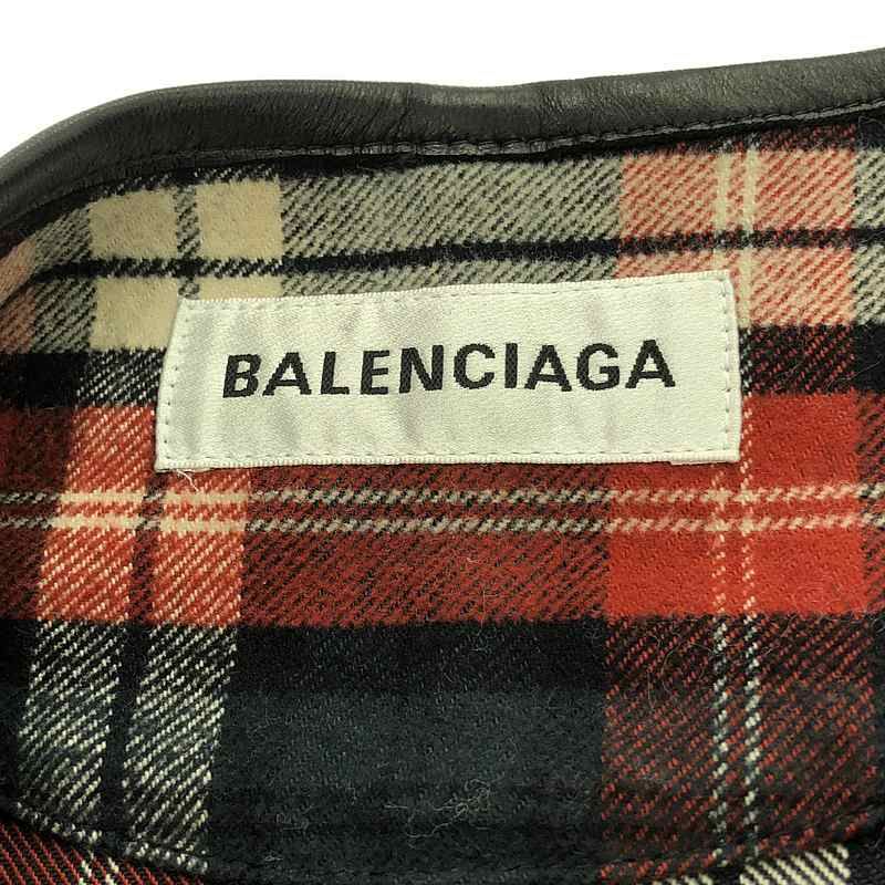 Balenciaga - 2018 - Quilted Check Gown Coat - 34 - Red Black White - Women's