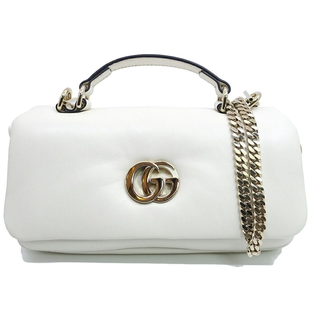 Gucci GG Milano Mini Top Handle Leather WH Shoulder Bag