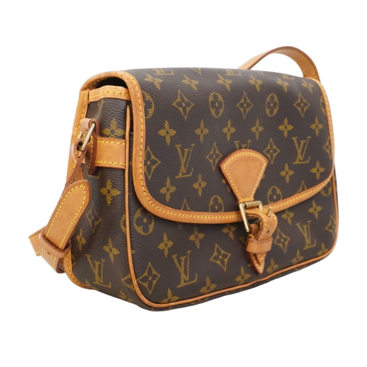 Louis Vuitton Shoulder Bag Monogram Sologne Brown — view 2