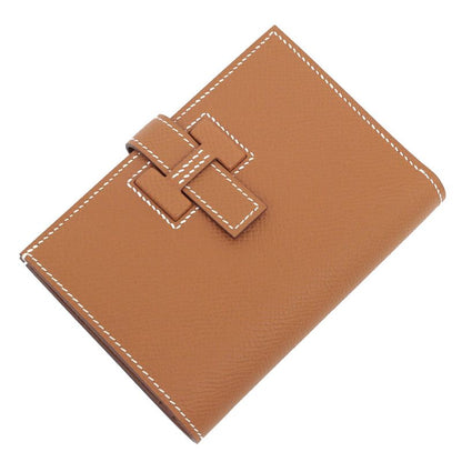 Hermes New-h Passant Compact Vo-epson Gold Silver-hardware Bifold