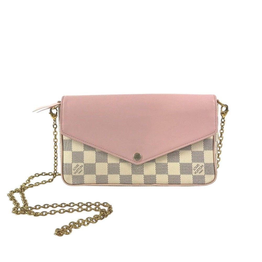 Louis Vuitton Shoulder Bag Pochette Felicie GM White Pink
