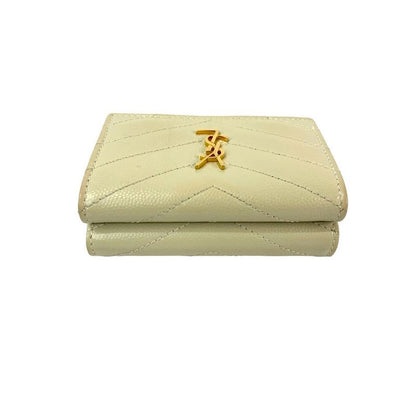 Saint Laurent Paris YSL Logo Hardware Leather