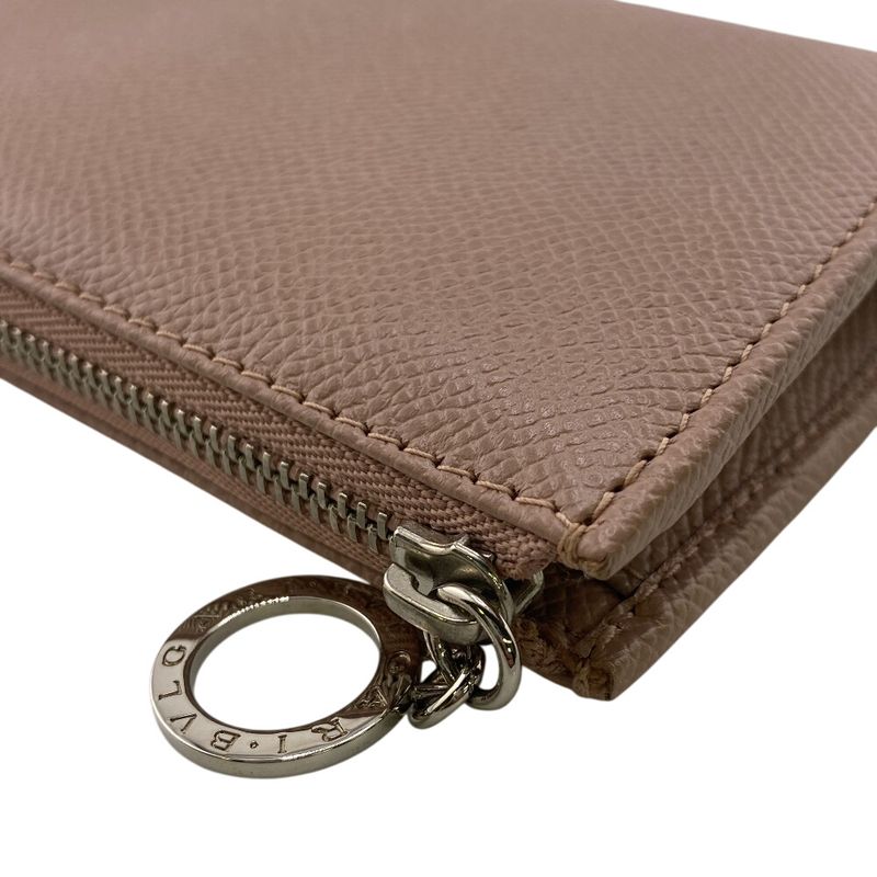 Bvlgari Long Wallet Brand Card Holder Coin Purse Pink Women