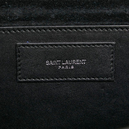 Saint Laurent Betty Studded Chain Shoulder Bag 315680 Black Silver Leather