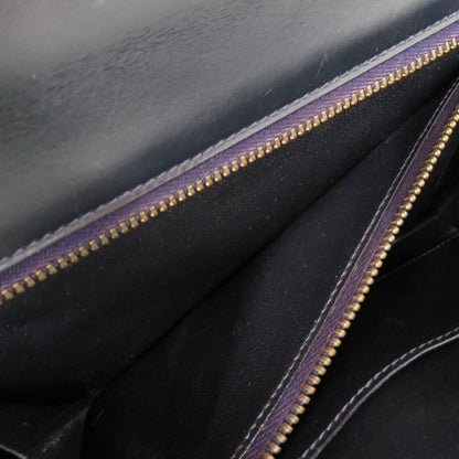 Hermes Tassel Vintage Box Calf Navy Gold Hardware 00R Engraved Shoulder Bag
