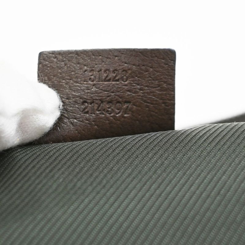 Gucci Handbag GG Sherry Canvas Leather 30ka664