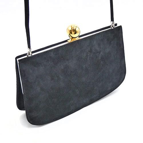 Hermes Sac Amarys Asika Dobris Grey And Black Shoulder Bag Silver