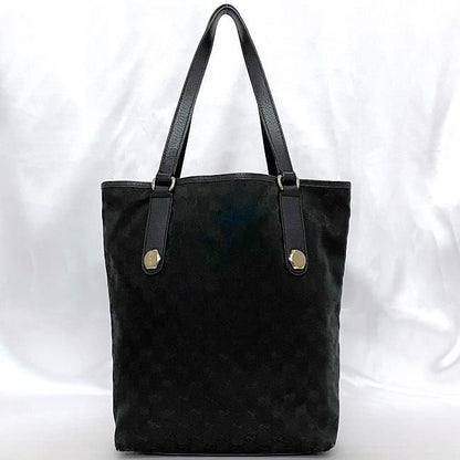 Gucci Tote Bag Black GG Canvas 153009 Light Canvas