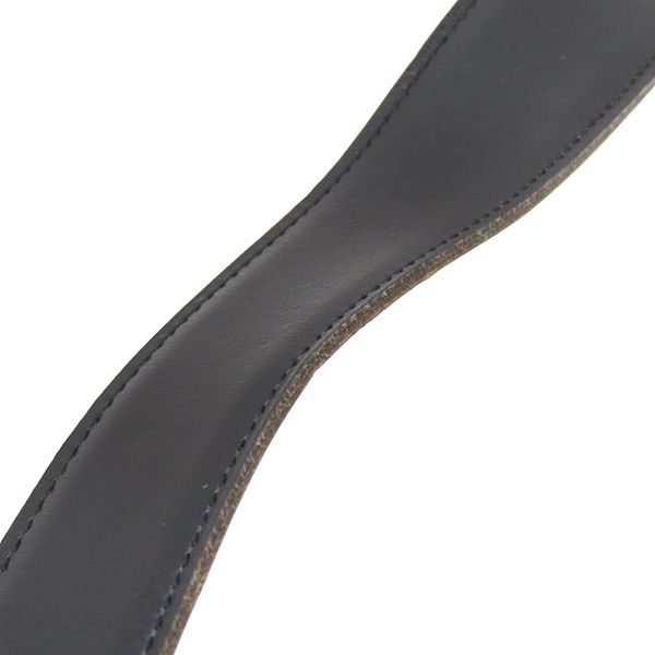 Hermes Belt Horse Buckle #90 Box Calf Vogue River Black and Gold #90 Gold