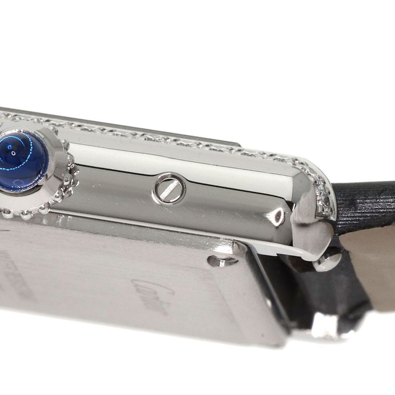 Cartier W4ta0016 Tank Mast De Cartier SM Wristwatch SS Leather Ladies