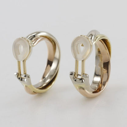 Cartier Trinity 3-color Loop 18K Gold (YG X PG X WG) Ladies 20.1g Earrings