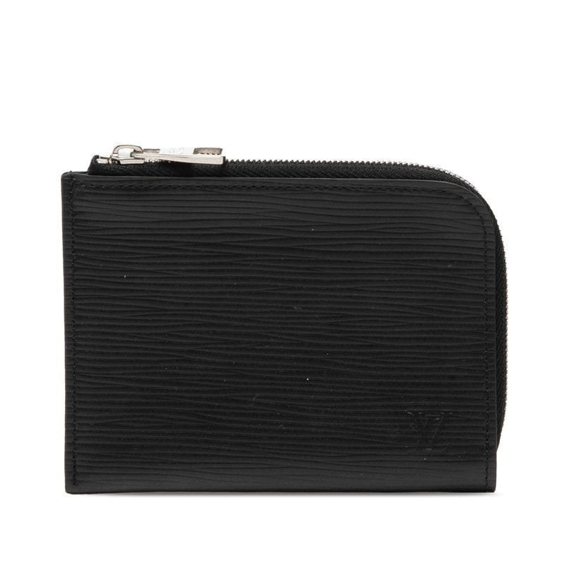 Louis Vuitton Epi Porte-Monnaie NM Coin Purse Black Leather