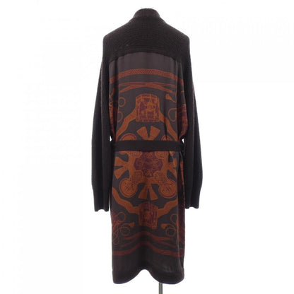 Hermes les Tambours Finesse Twill Lane Long Cardigan — view 2