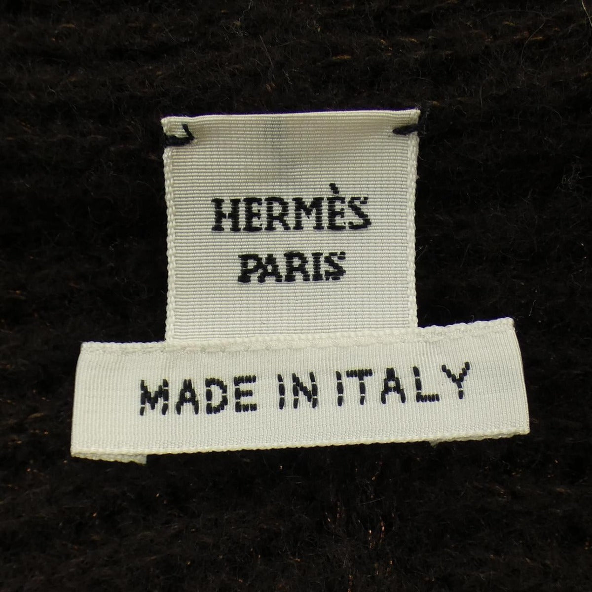 Hermes les Tambours Finesse Twill Lane Long Cardigan — view 4