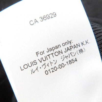 Louis Vuitton Silk Monogram Embossed Knee Length Tight Skirt Black — view 9