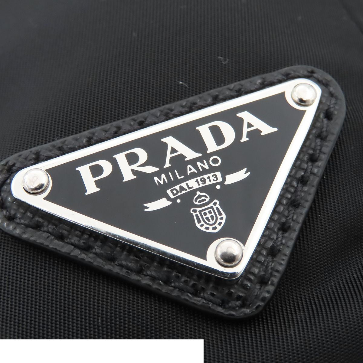 Prada Belt Bag Nero Black Tessuto Saffiano Nylon Triangle Logo — view 5