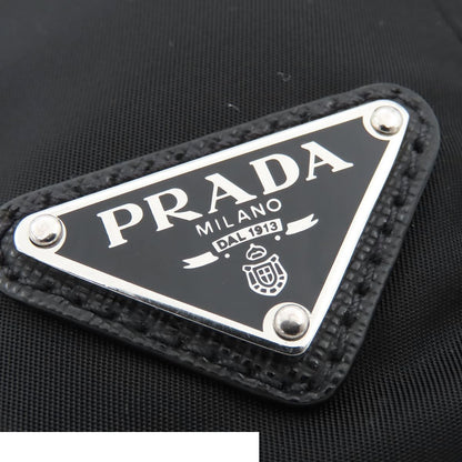 Prada Belt Bag Nero Black Tessuto Saffiano Nylon Triangle Logo — view 5