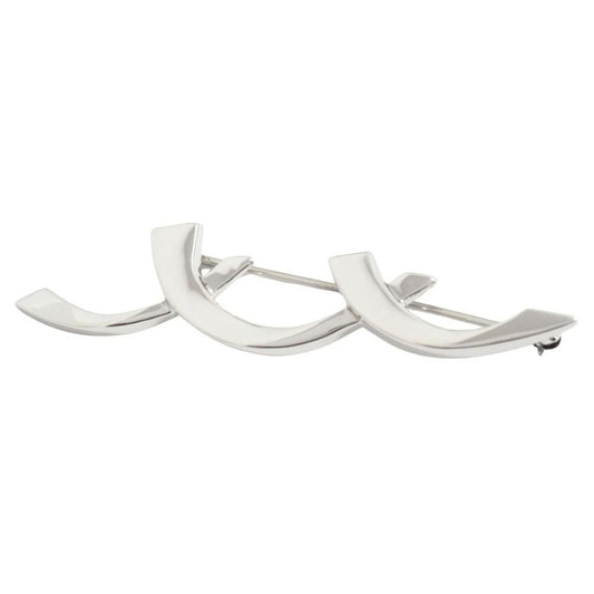 Tiffany & Co Polished Wave Brooch Silver
