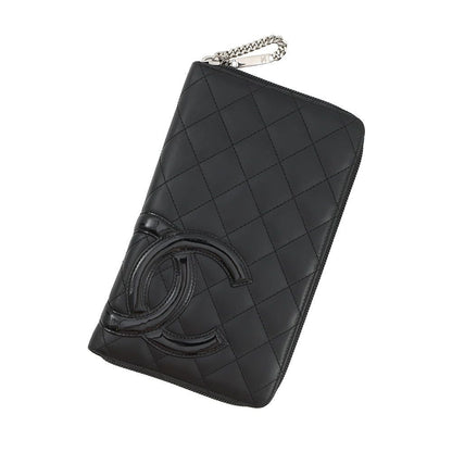 Chanel Wallet Quilted CC Logo Cambon