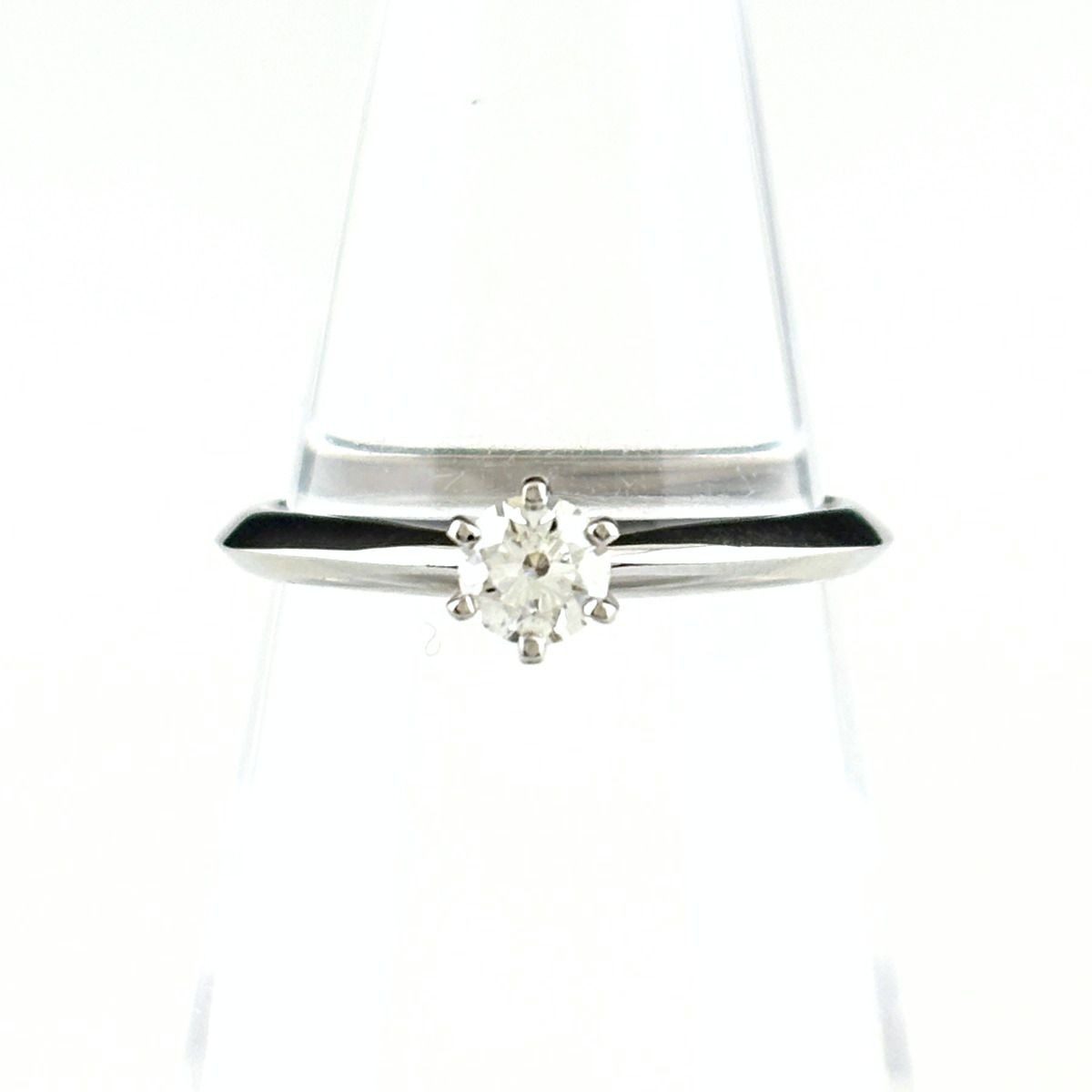 Tiffany & Co Solitaire Ring Platinum Diamond