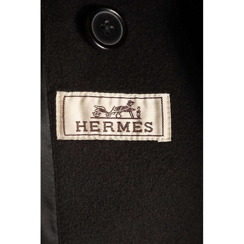 Hermes Padded Cashmere Double Breast Coat 50 — view 3