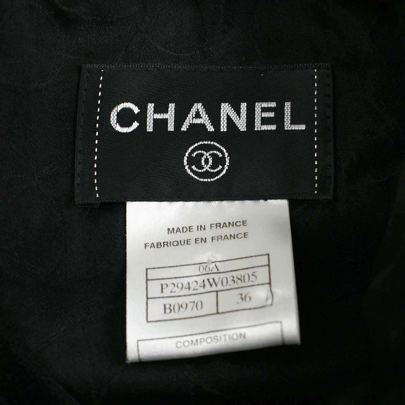 Chanel 06a Classic Sleeveless Dress P29424w03805 Black 36