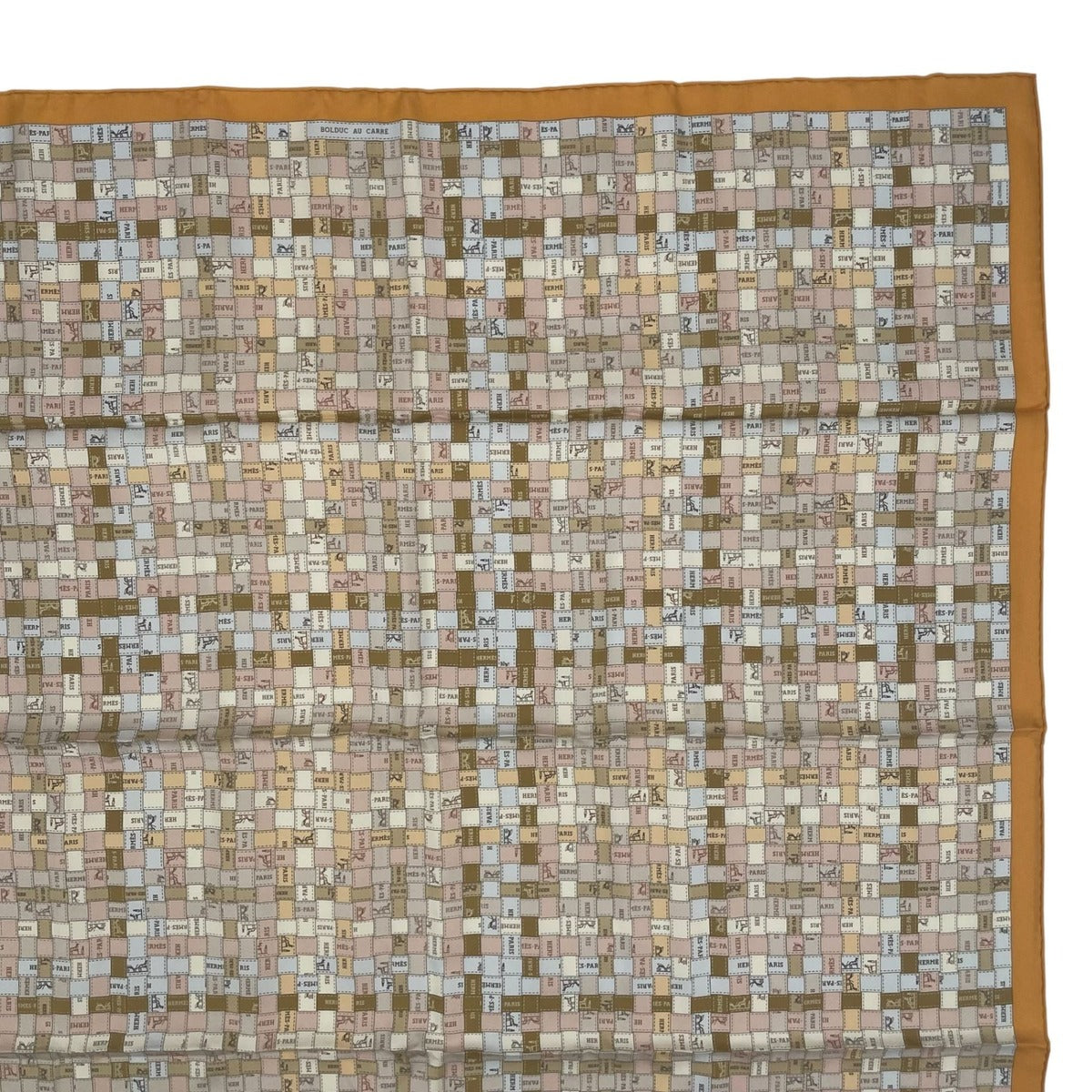 Hermes Scarf Silk Carre 90 Bolduc Au Beige — view 4