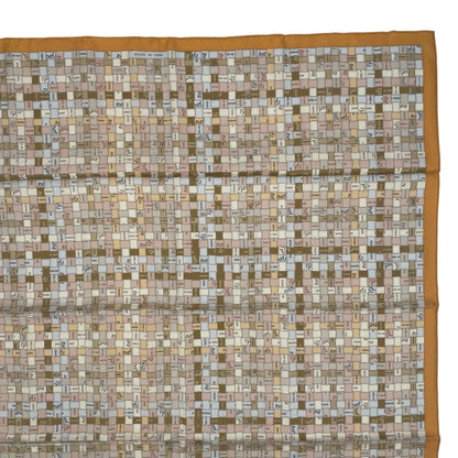 Hermes Scarf Silk Carre 90 Bolduc Au Beige — view 4