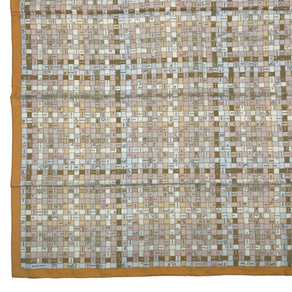 Hermes Scarf Silk Carre 90 Bolduc Au Beige — view 5