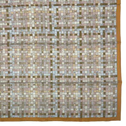 Hermes Scarf Silk Carre 90 Bolduc Au Beige — view 6