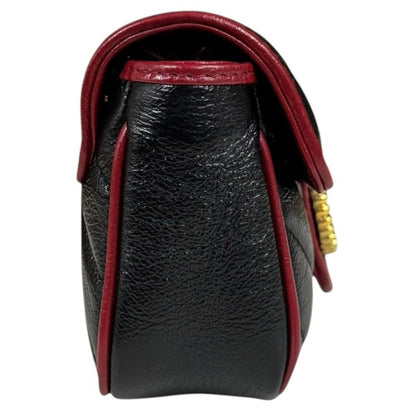 Gucci Super Mini Bag GG Marmont Leather Black — view 4