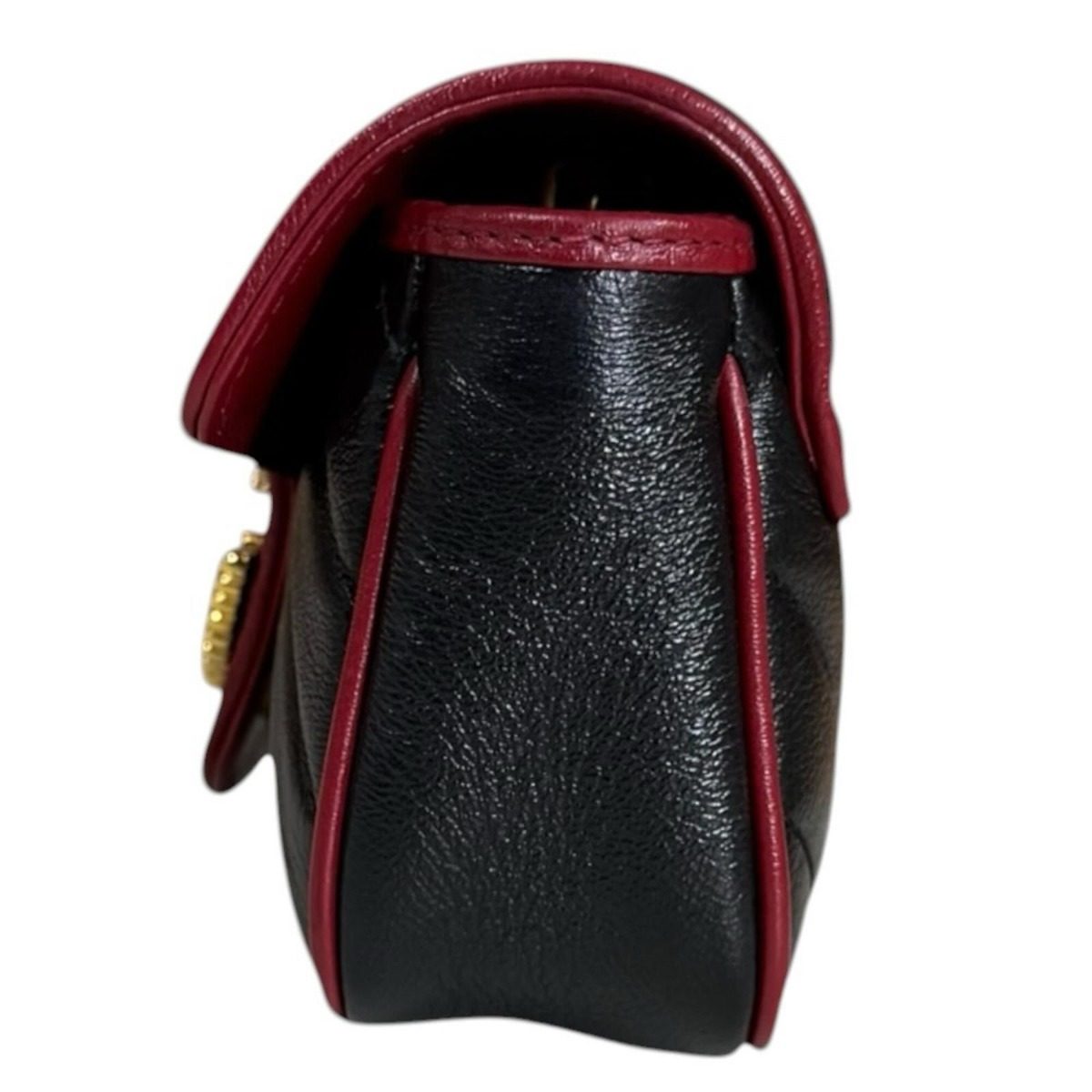 Gucci Super Mini Bag GG Marmont Leather Black — view 5