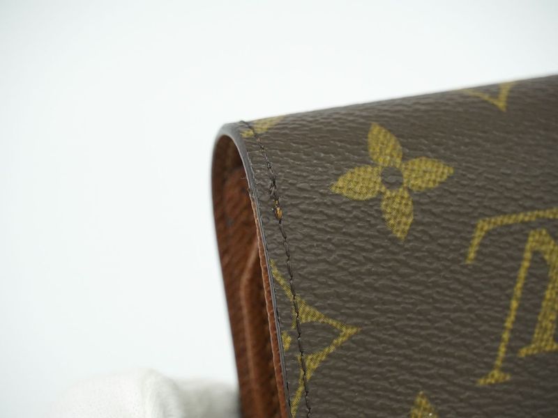 Authentic Louis Vuitton LV Porte Trésor Eteux Chiquier Monogram Fold Wallet