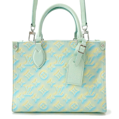 Louis Vuitton Handbag Monogram Empreinte On The Go PM Summer Star Dust Blue-yellow