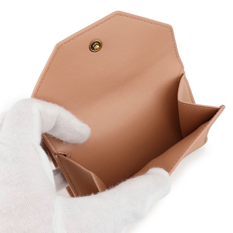 Balenciaga Trifold Wallet Envelope Beige