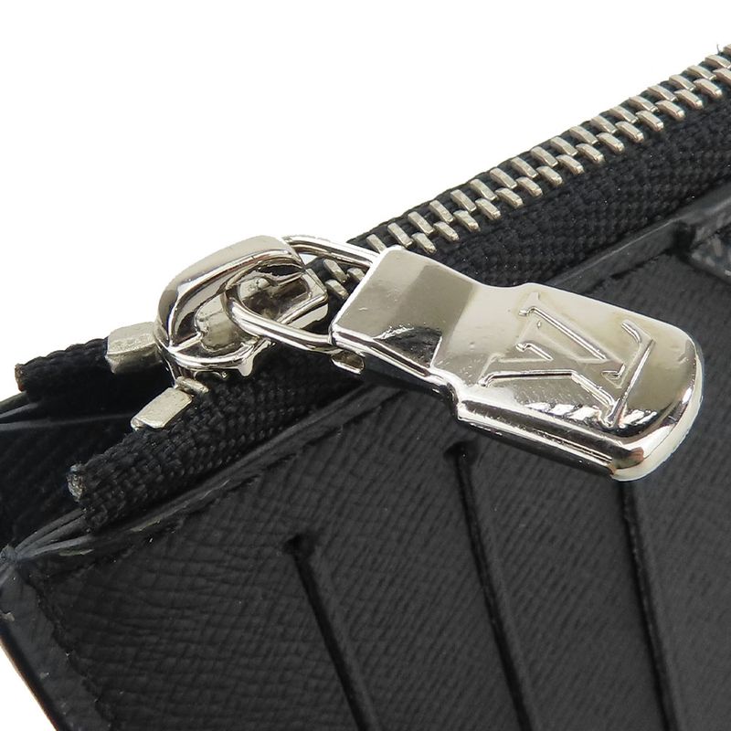 Louis Vuitton Card Case Coin Card Holder N64038 Damier Graphite Black Gray