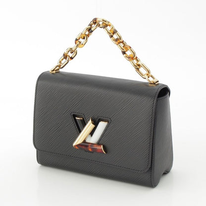 Louis Vuitton Twist MM Epi Chain LV Logo 2way Handbag M58715 Black
