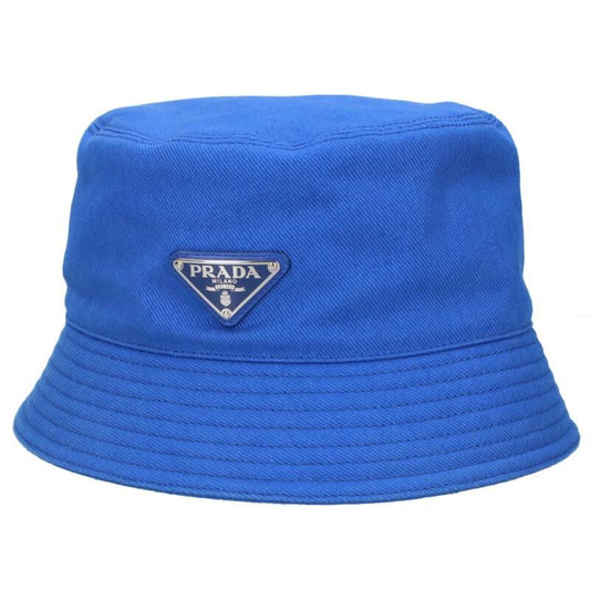 Prada 23hc137 Denim Hat With Triangle Logo Plate Men's L