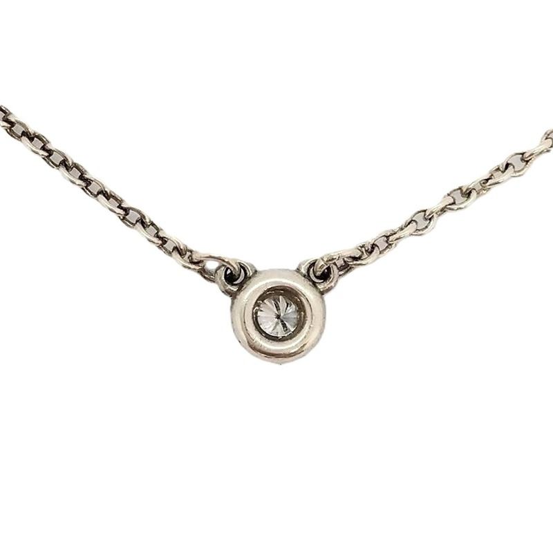 Tiffany & Co Tiffany & Co By-the-yard Necklace With Diamonds Sv925 16g Silver